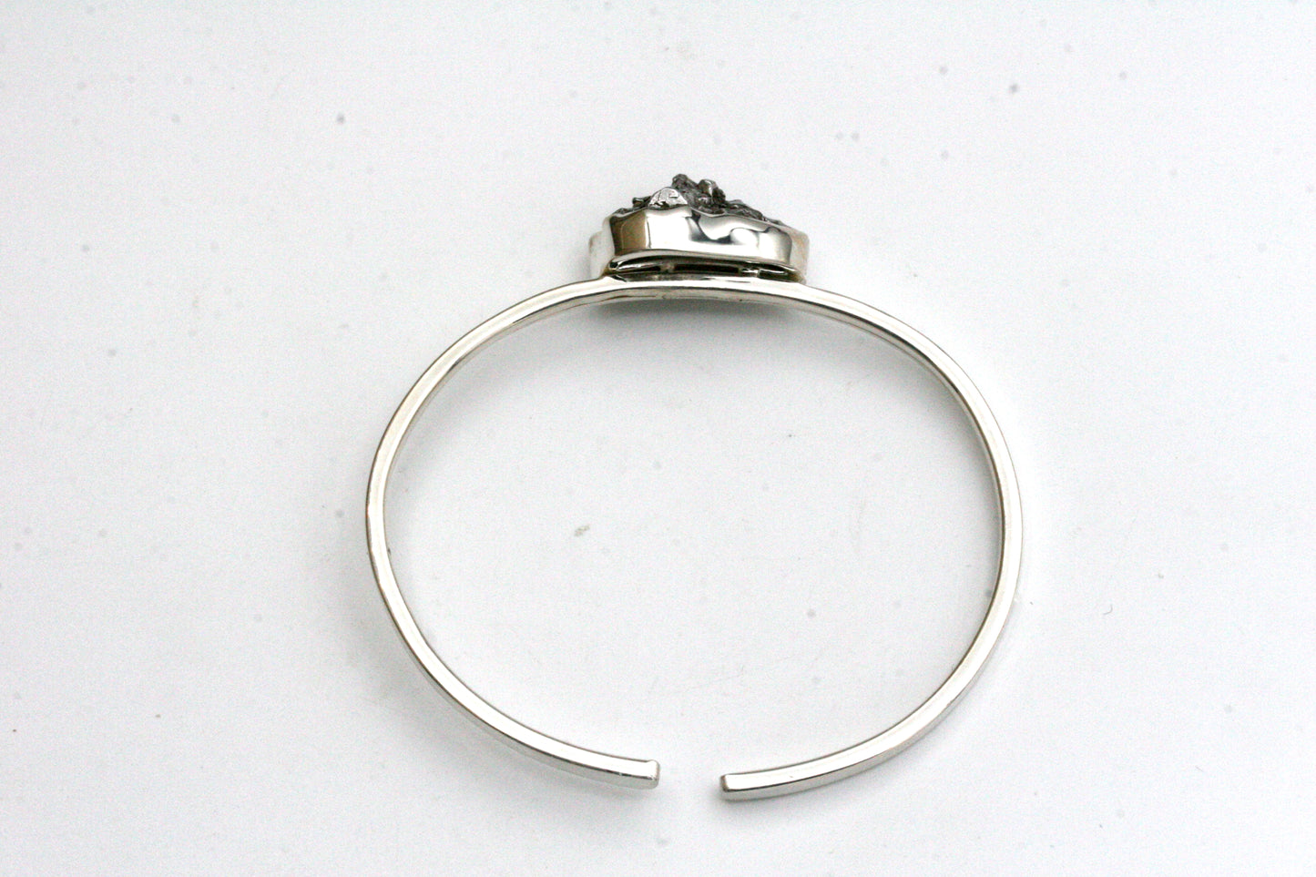 Sterling Silver Meteorite Bracelet - Tension Cuff