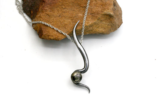 Pure Iron Necklace with Apache Gold Pyrite
