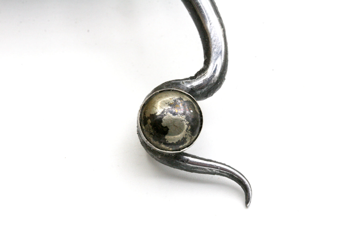 Pure Iron Necklace with Apache Gold Pyrite