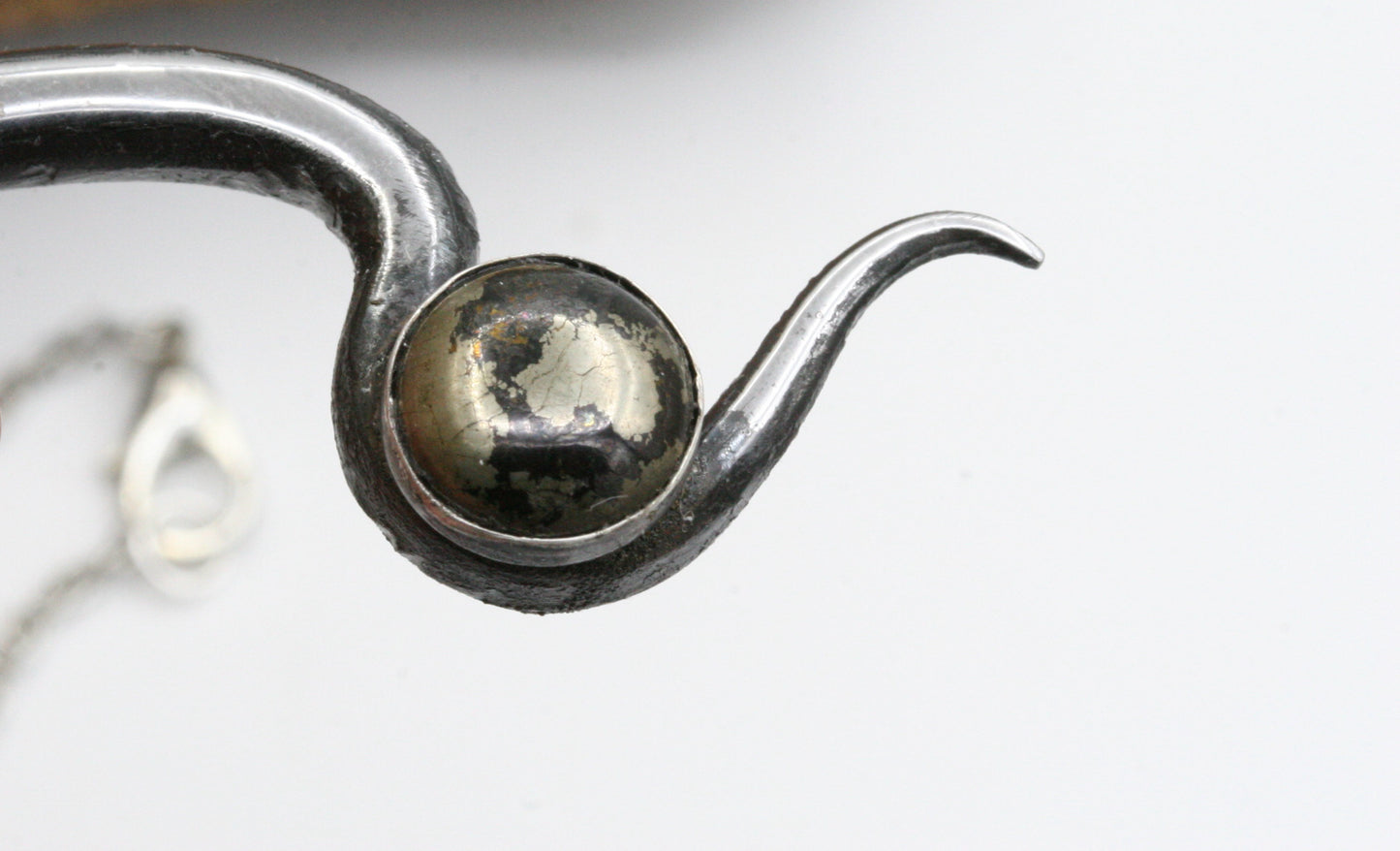 Pure Iron Necklace with Apache Gold Pyrite