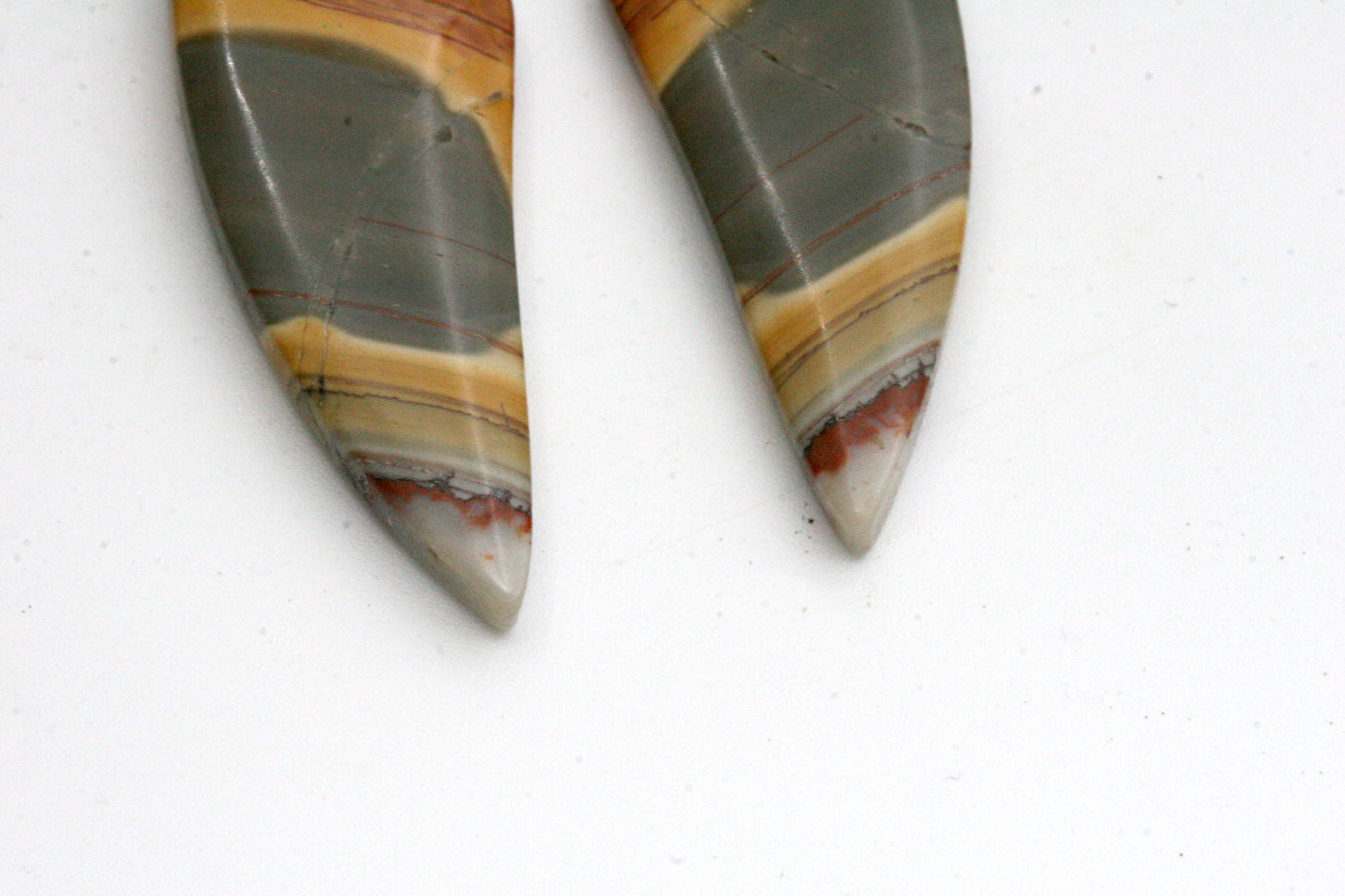 Colorful Jasper Dangle Earrings, Copper Accents, Fall Autumn Jewelry