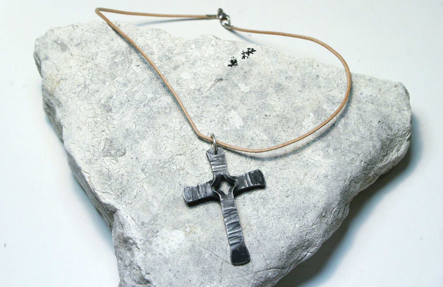 Blacksmith Made Cross Necklace