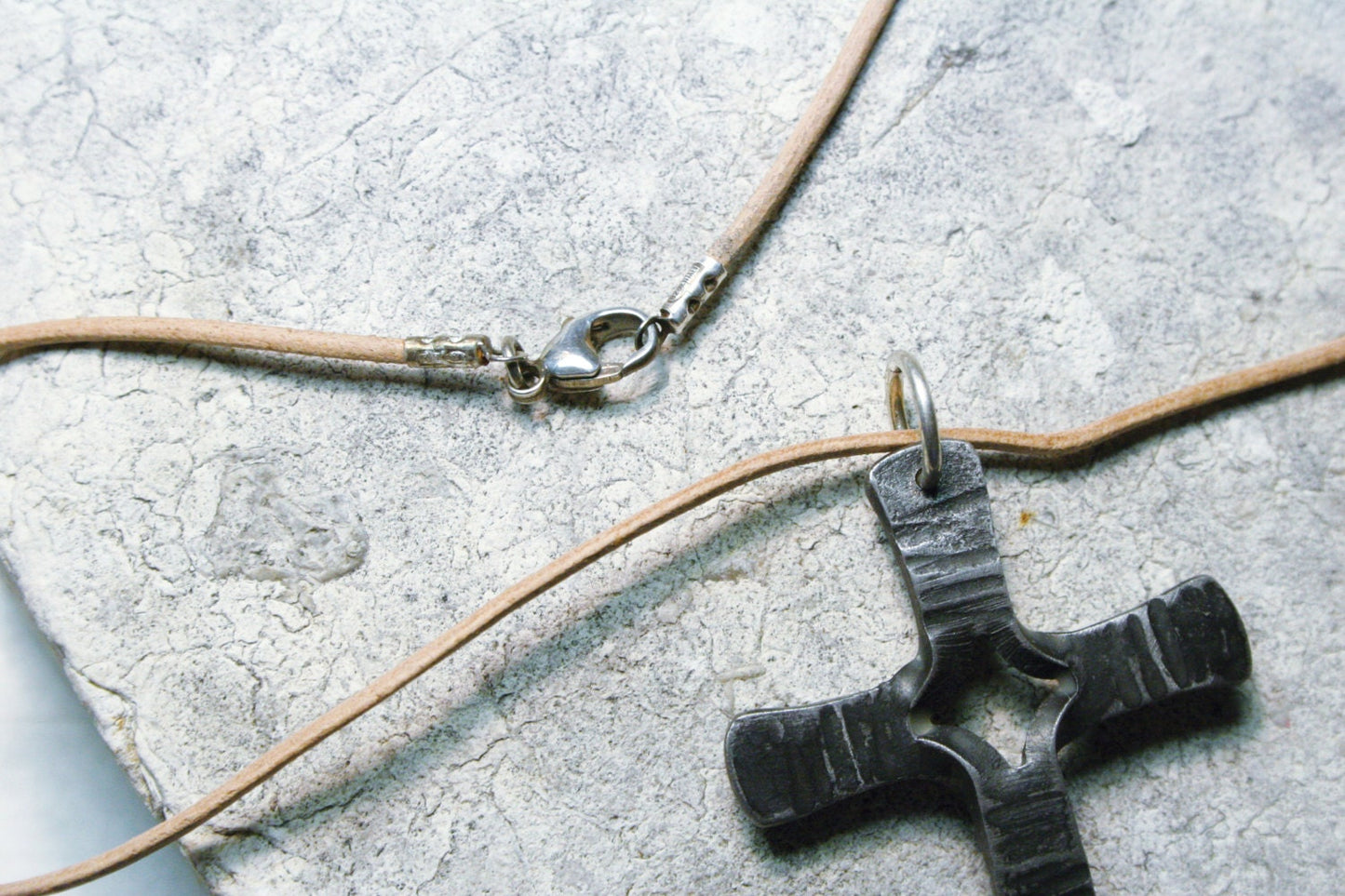 Blacksmith Made Cross Necklace