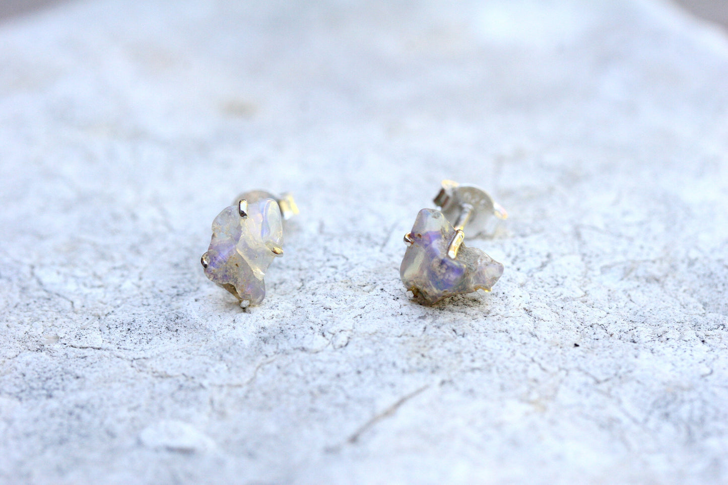 Opal Stud Earrings
