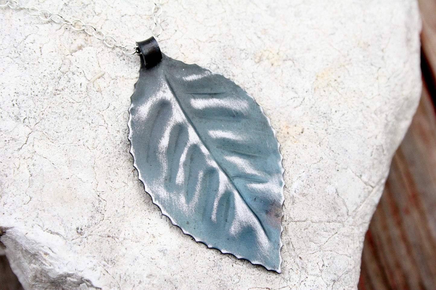 Iron Leaf Necklace