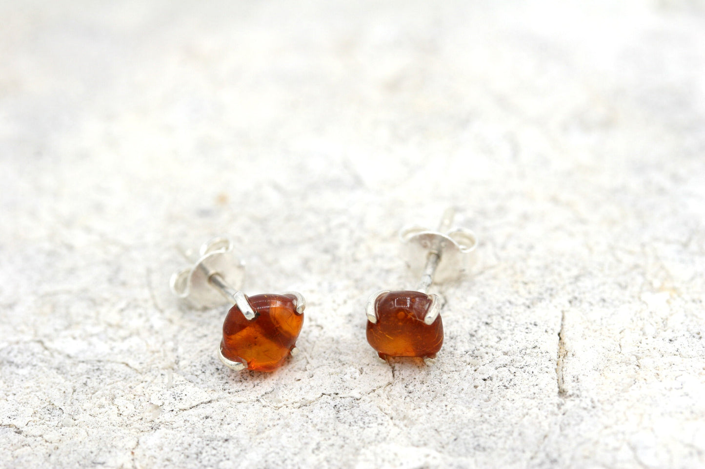 Amber Stud Earrings