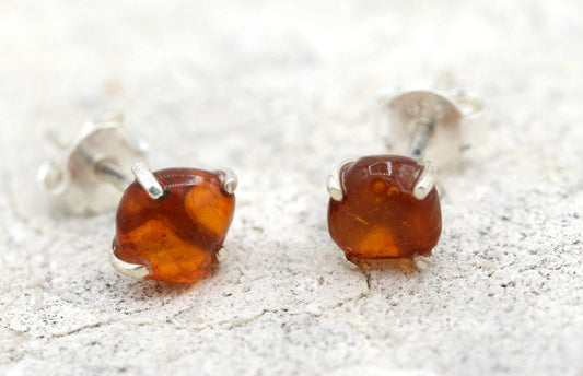 Amber Stud Earrings