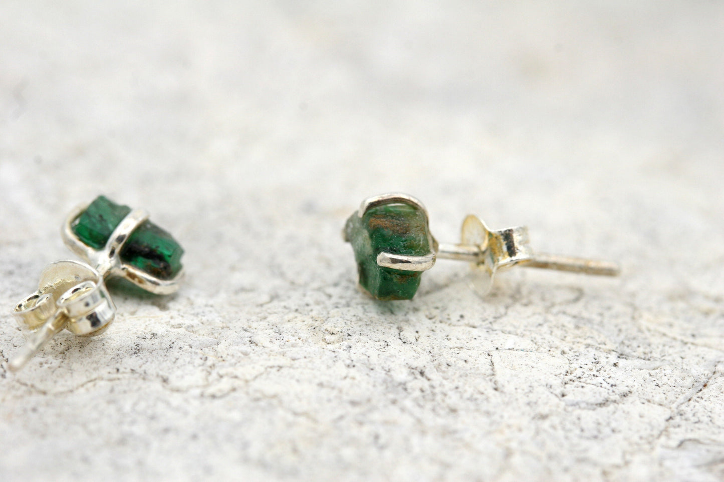Emerald Stud Earrings