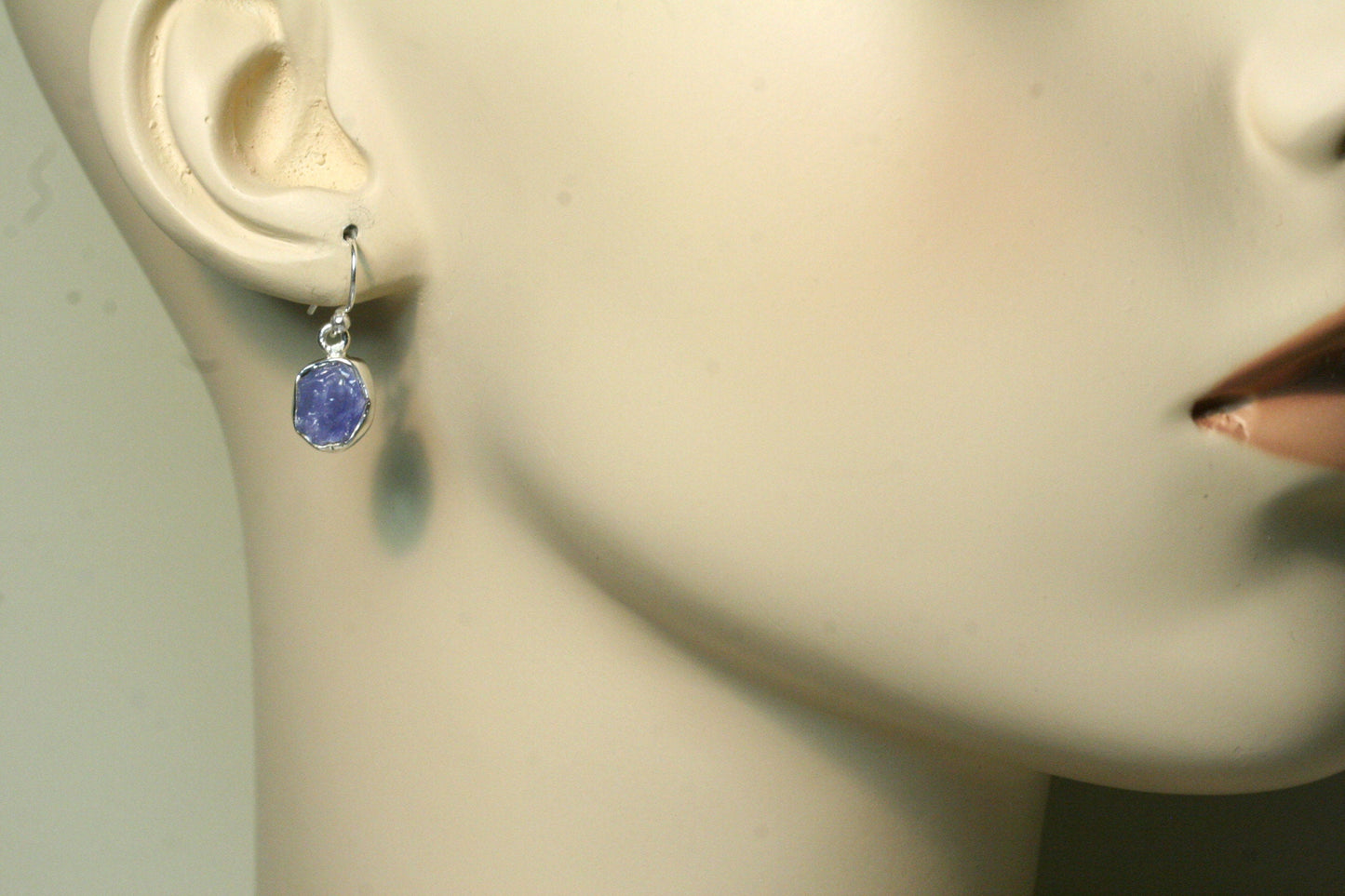 Raw Sapphire Earrings