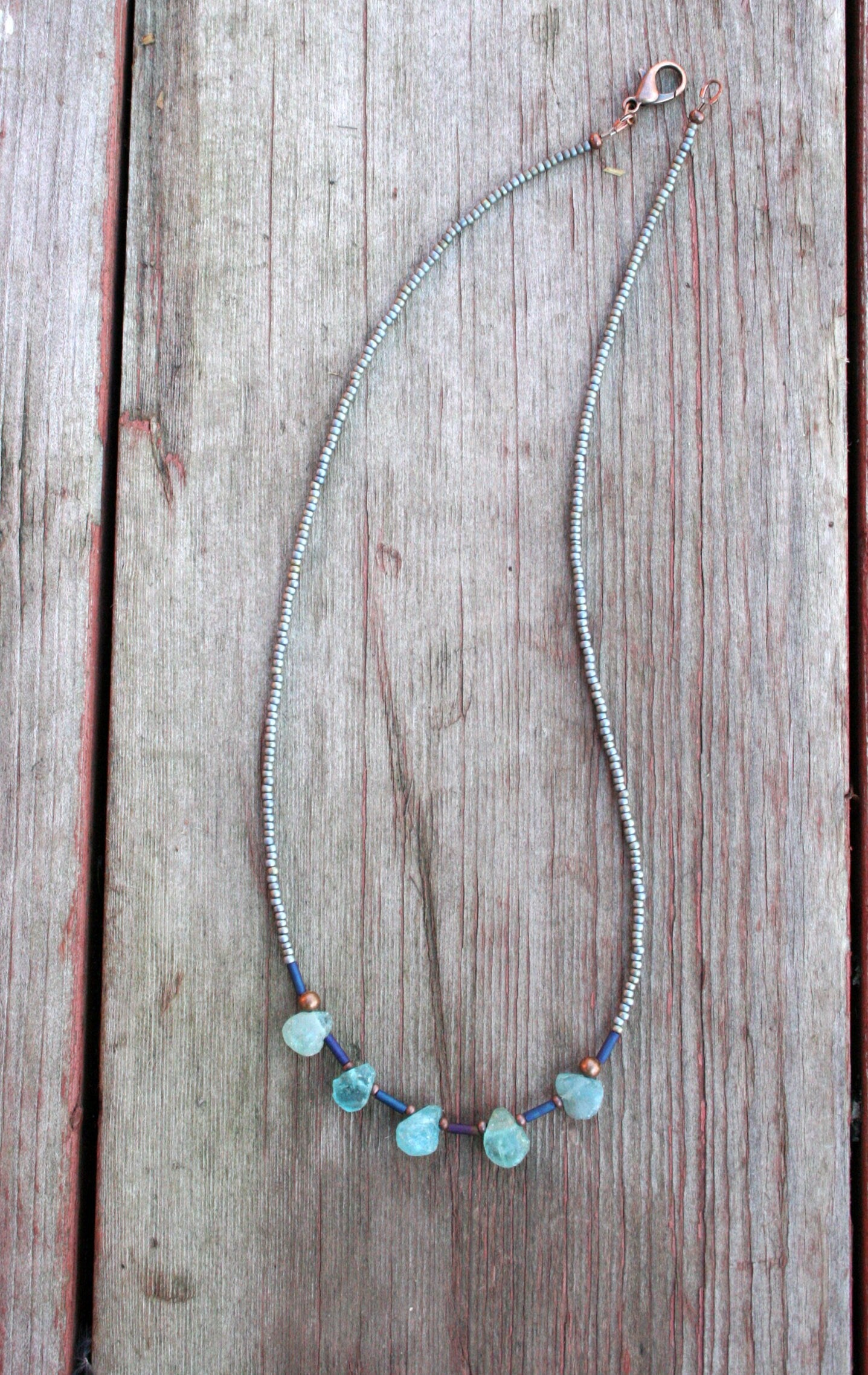Aquamarine Drop Necklace
