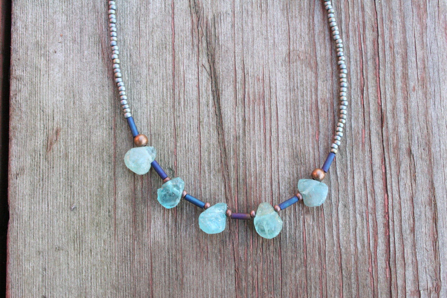 Aquamarine Drop Necklace