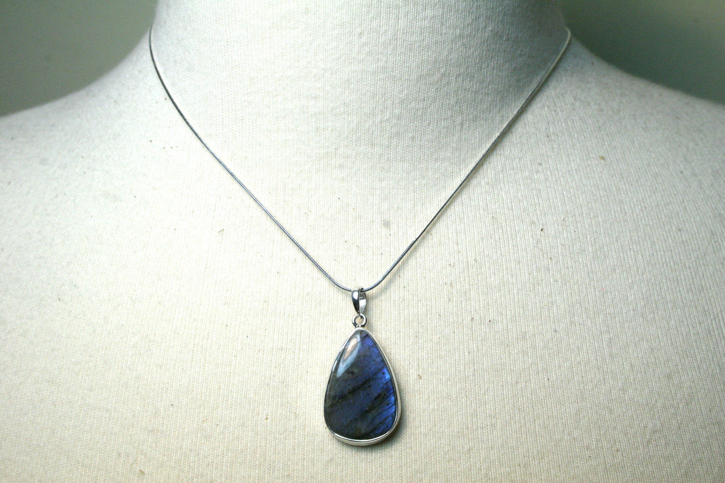 Labradorite Teardrop Necklace