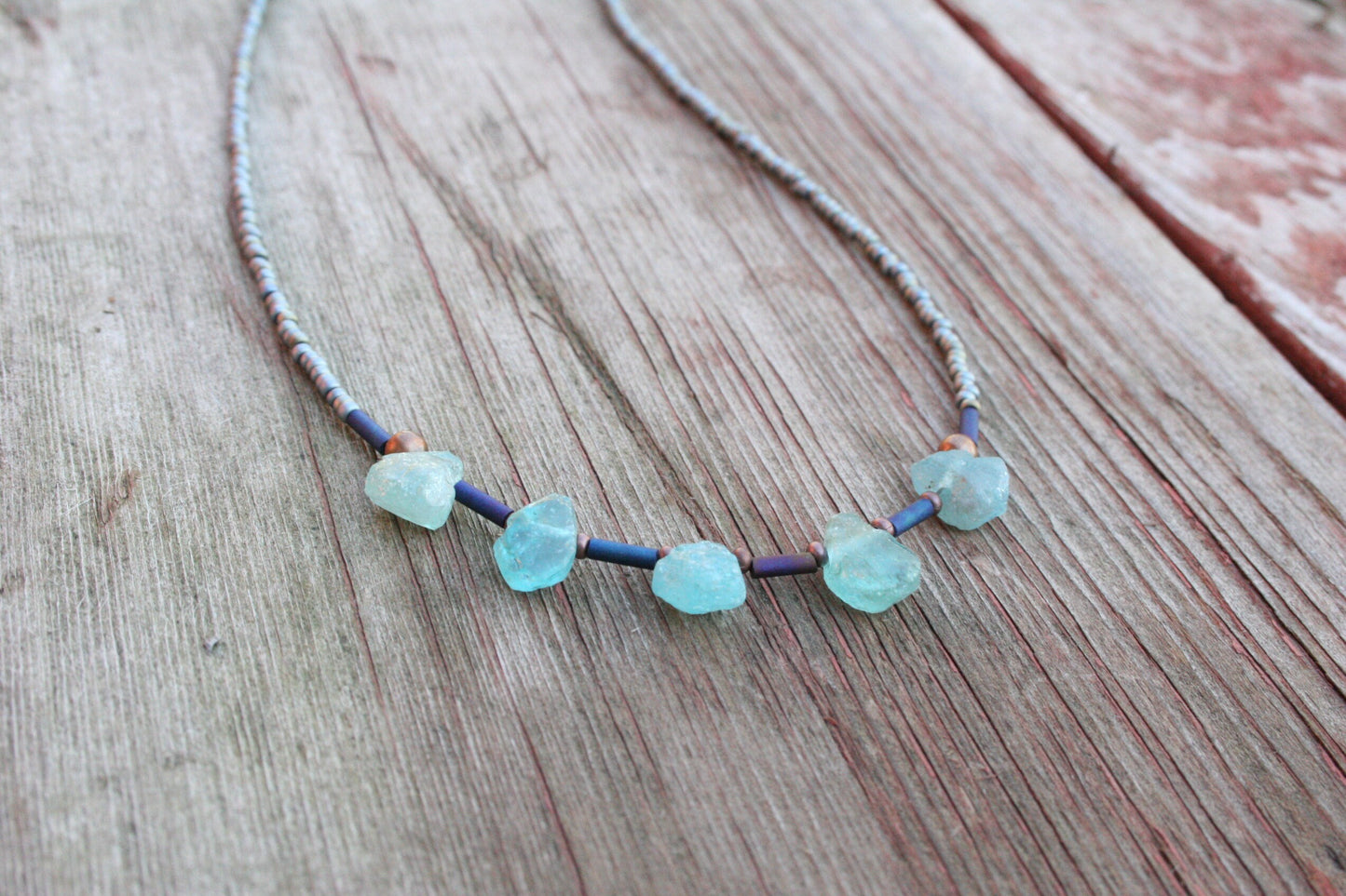 Aquamarine Drop Necklace