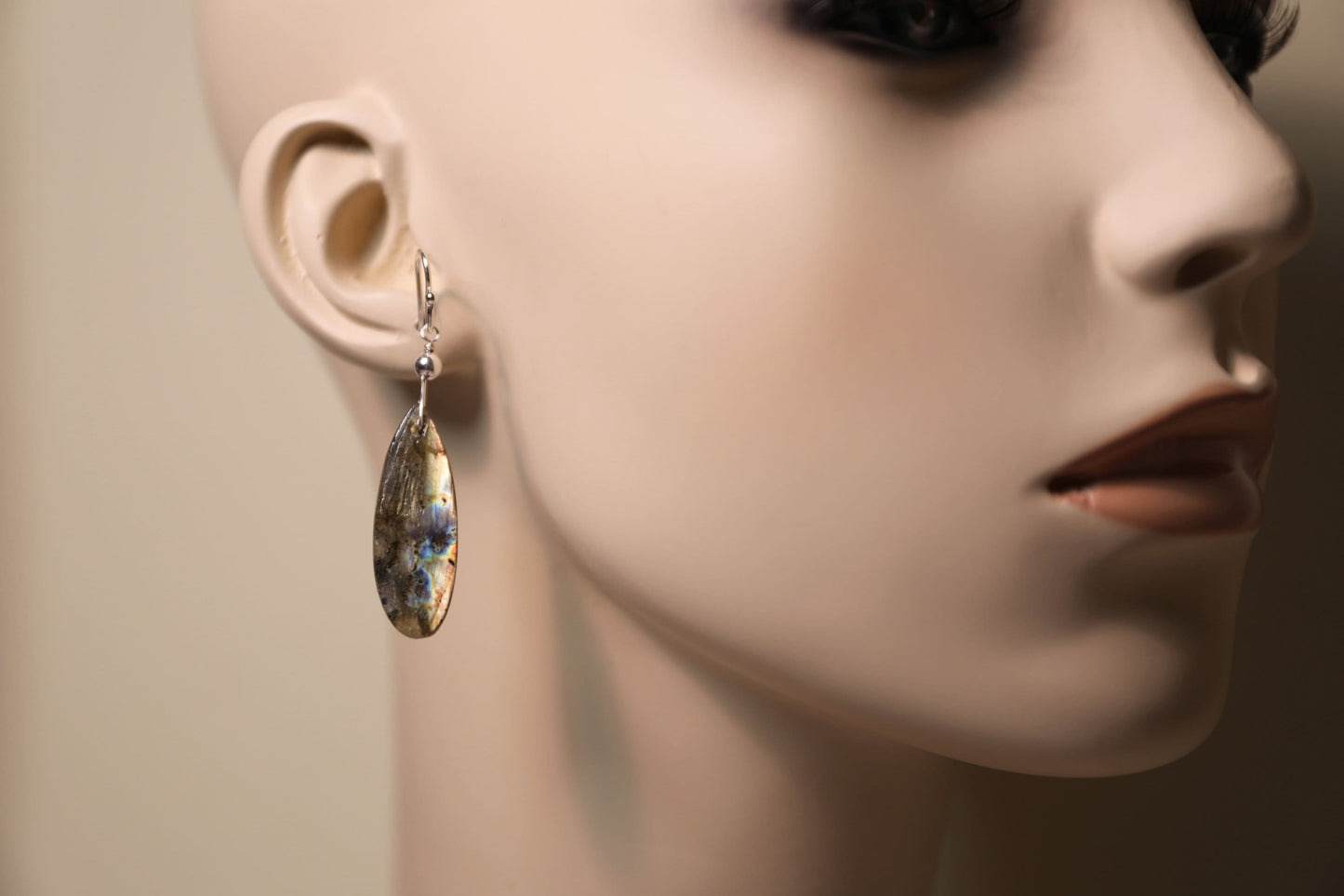 Labradorite Teardrop Earrings