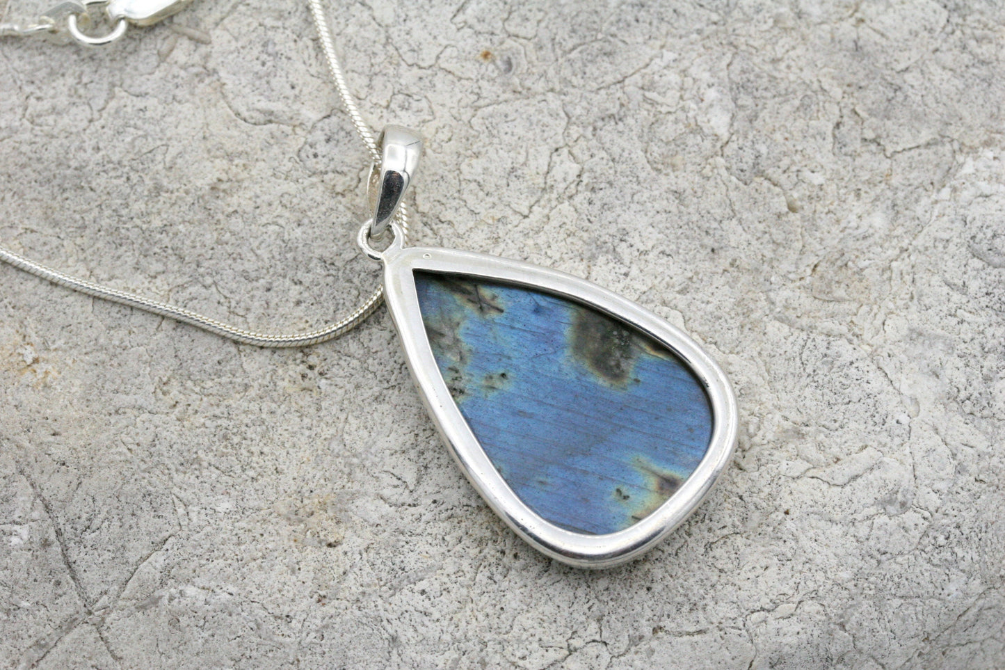 Labradorite Teardrop Necklace