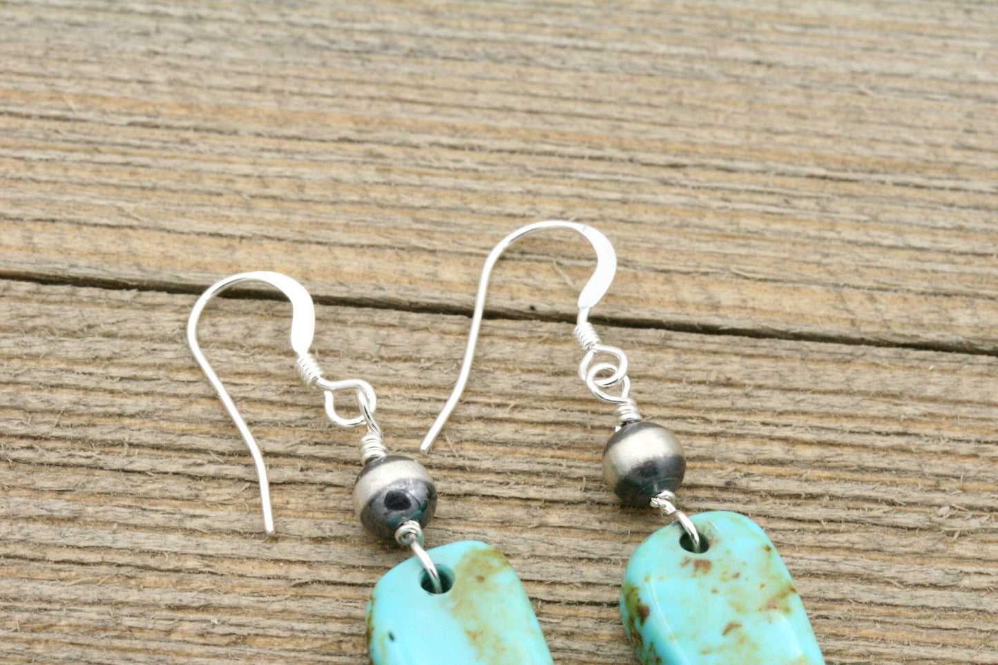 Turquoise Spike Earrings