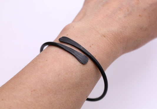 black iron bangle bracelet