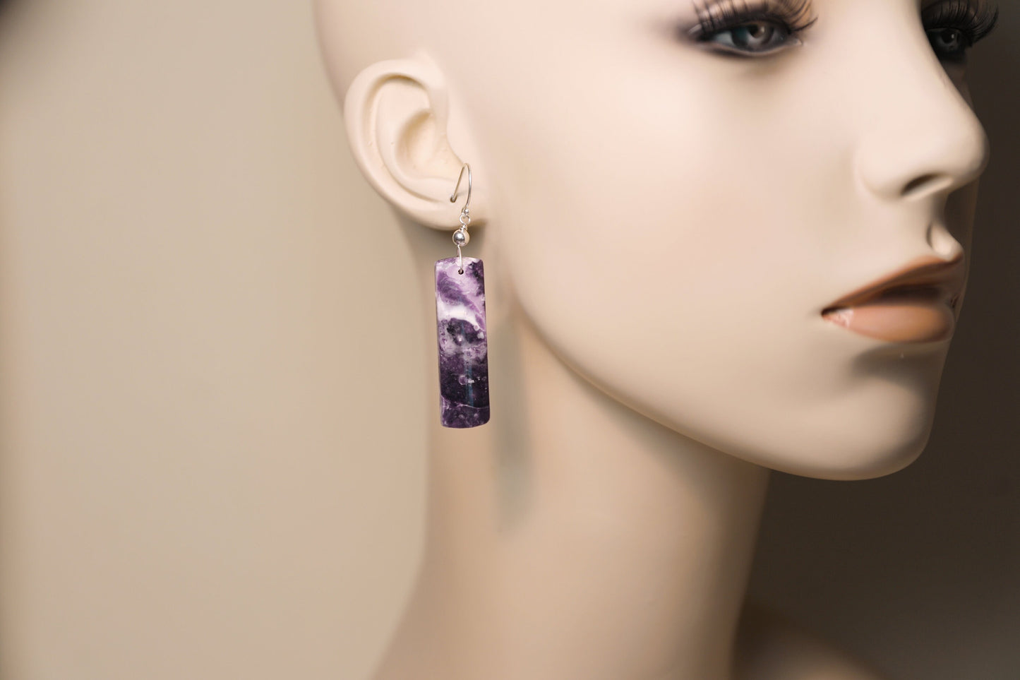 Purple Opal Earrings