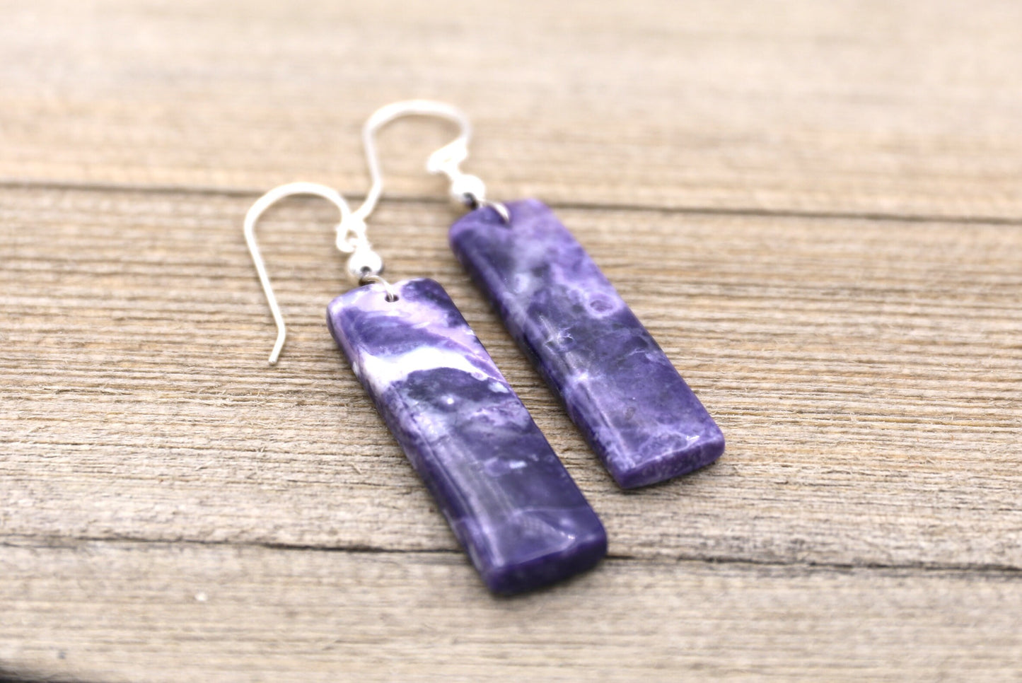 Purple Opal Earrings