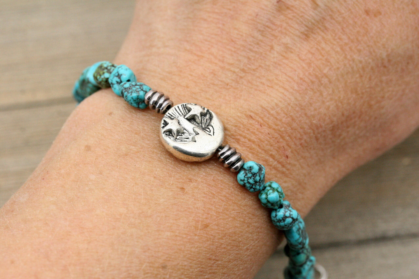 Turquoise Sun and Moon Bracelet