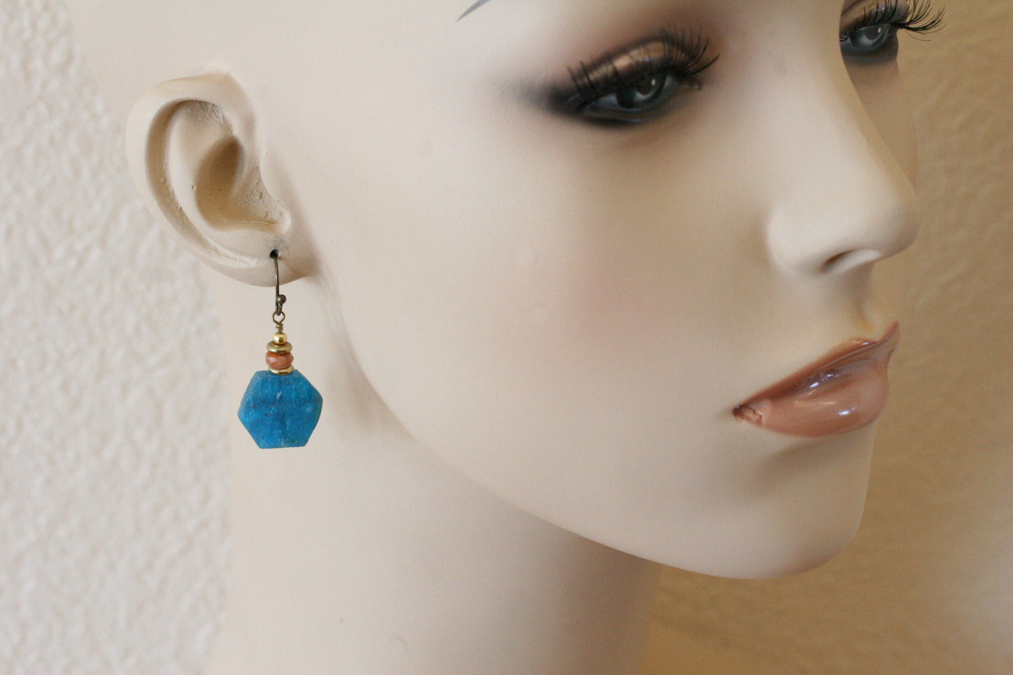 Apatite and Sunstone Earrings