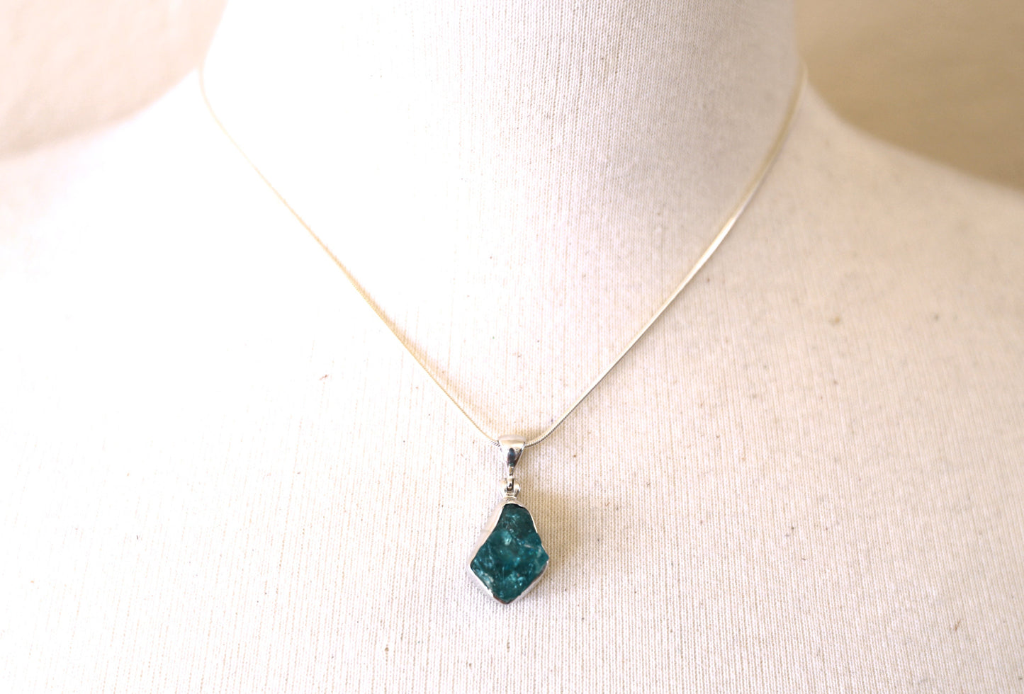 Raw Apatite Necklace