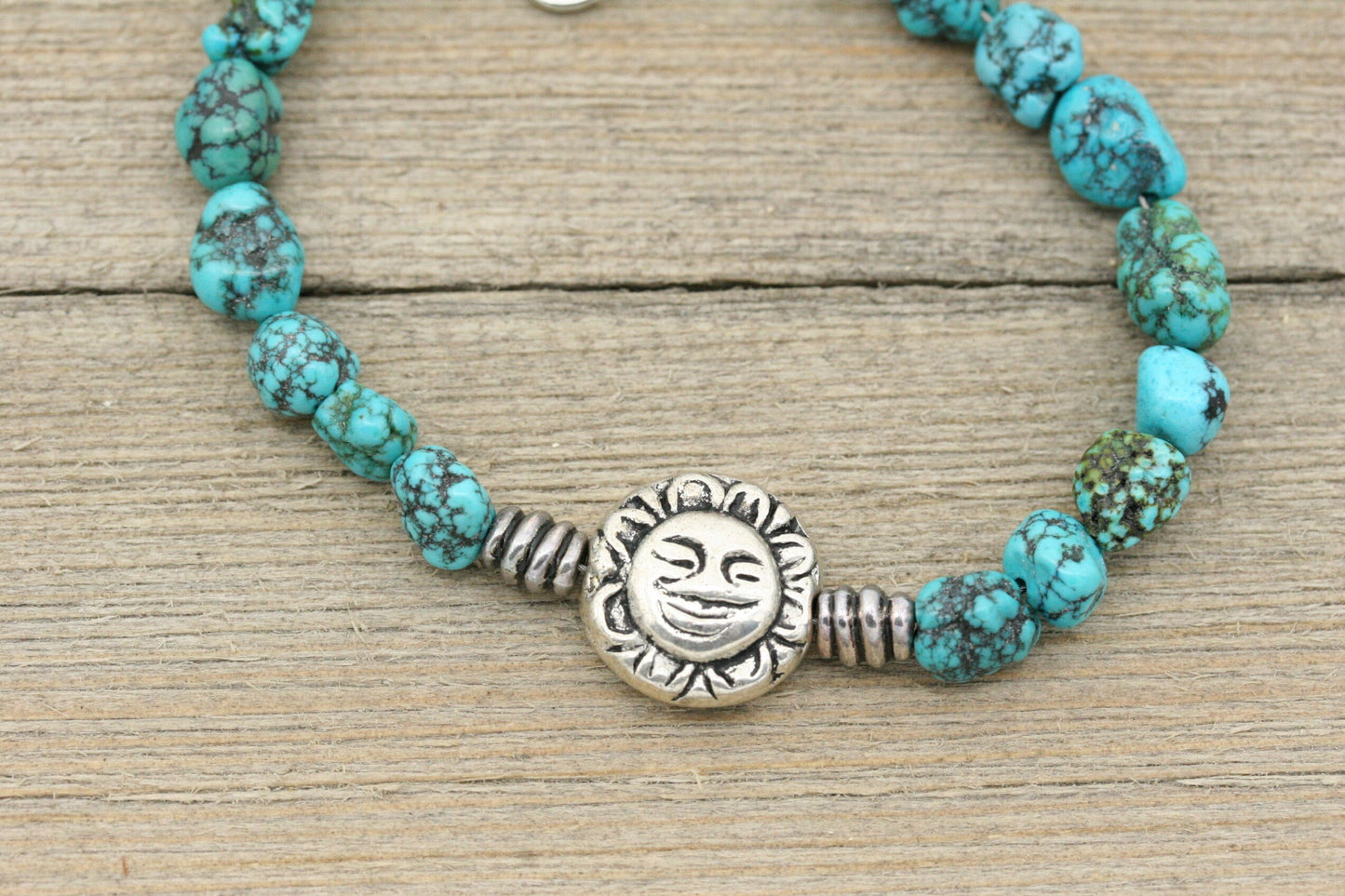 Turquoise Sun and Moon Bracelet