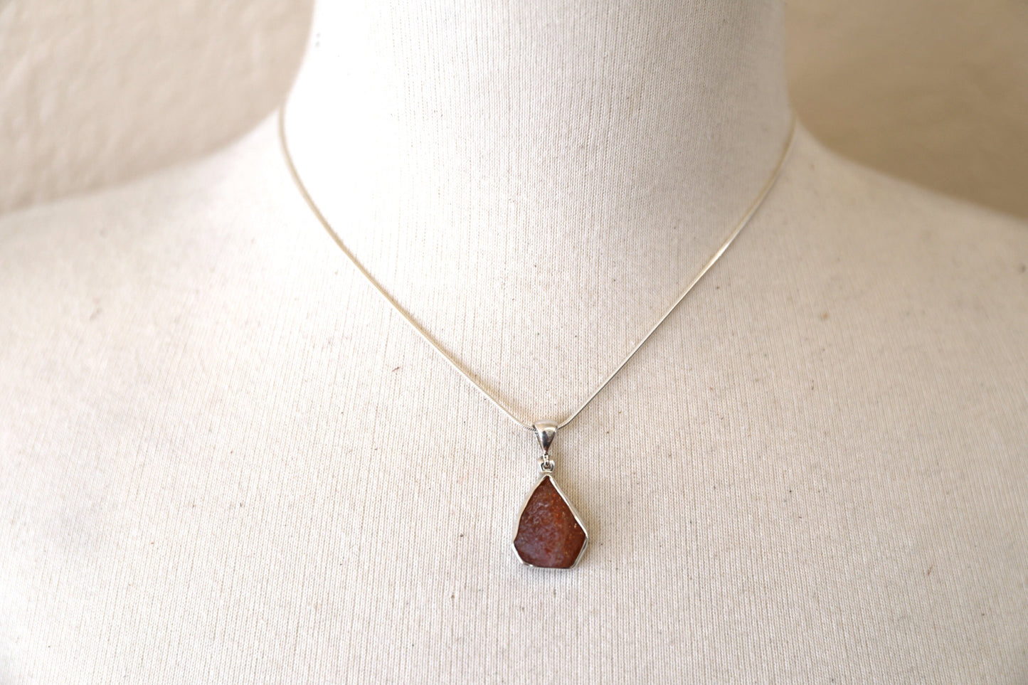 Raw Sunstone Necklace