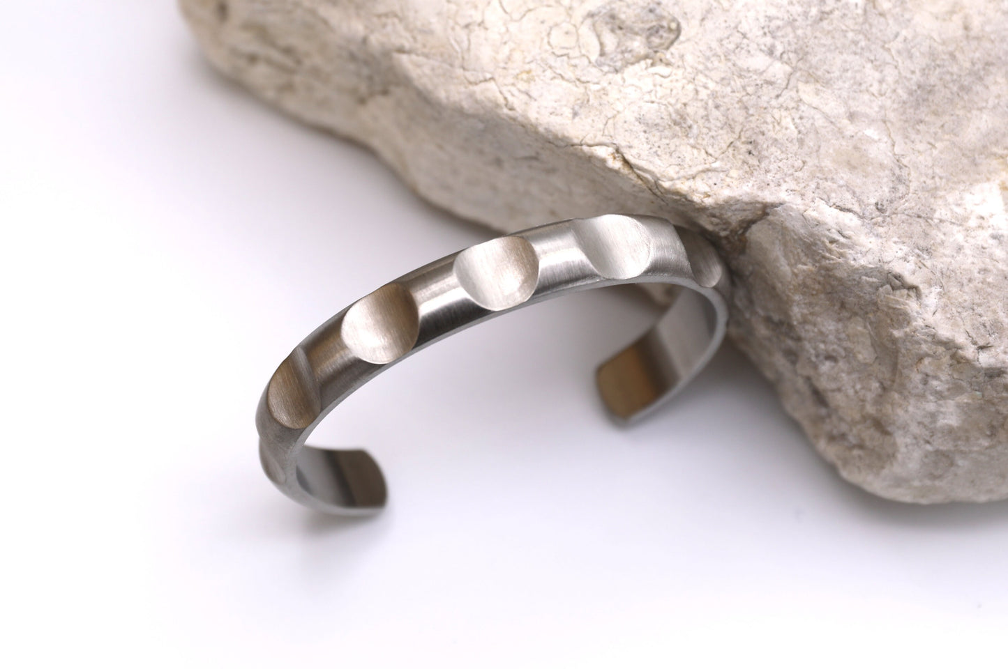 Men's Machined Steel Bracelet