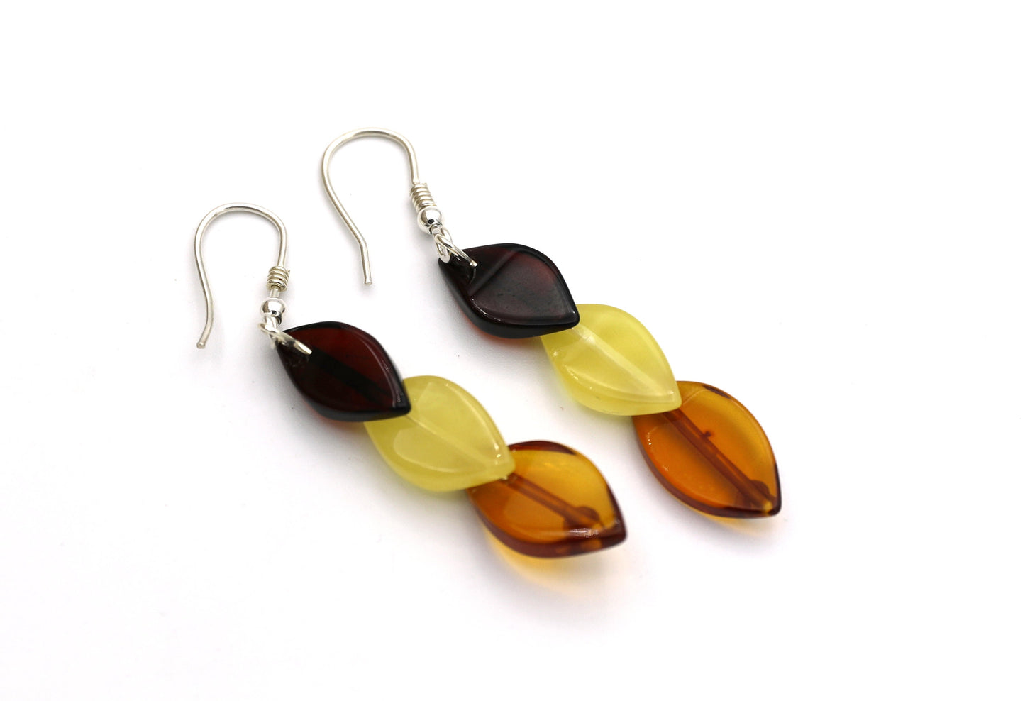 Amber Leaf Earrings