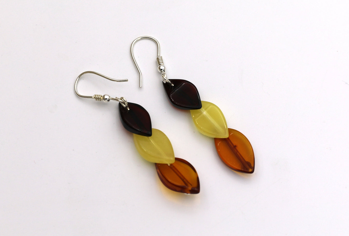 Amber Leaf Earrings