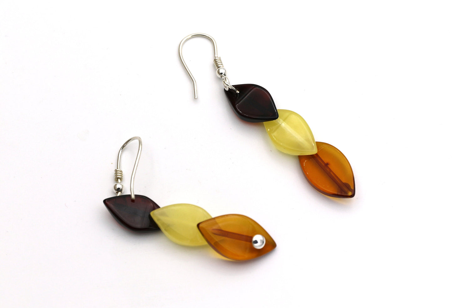 Amber Leaf Earrings