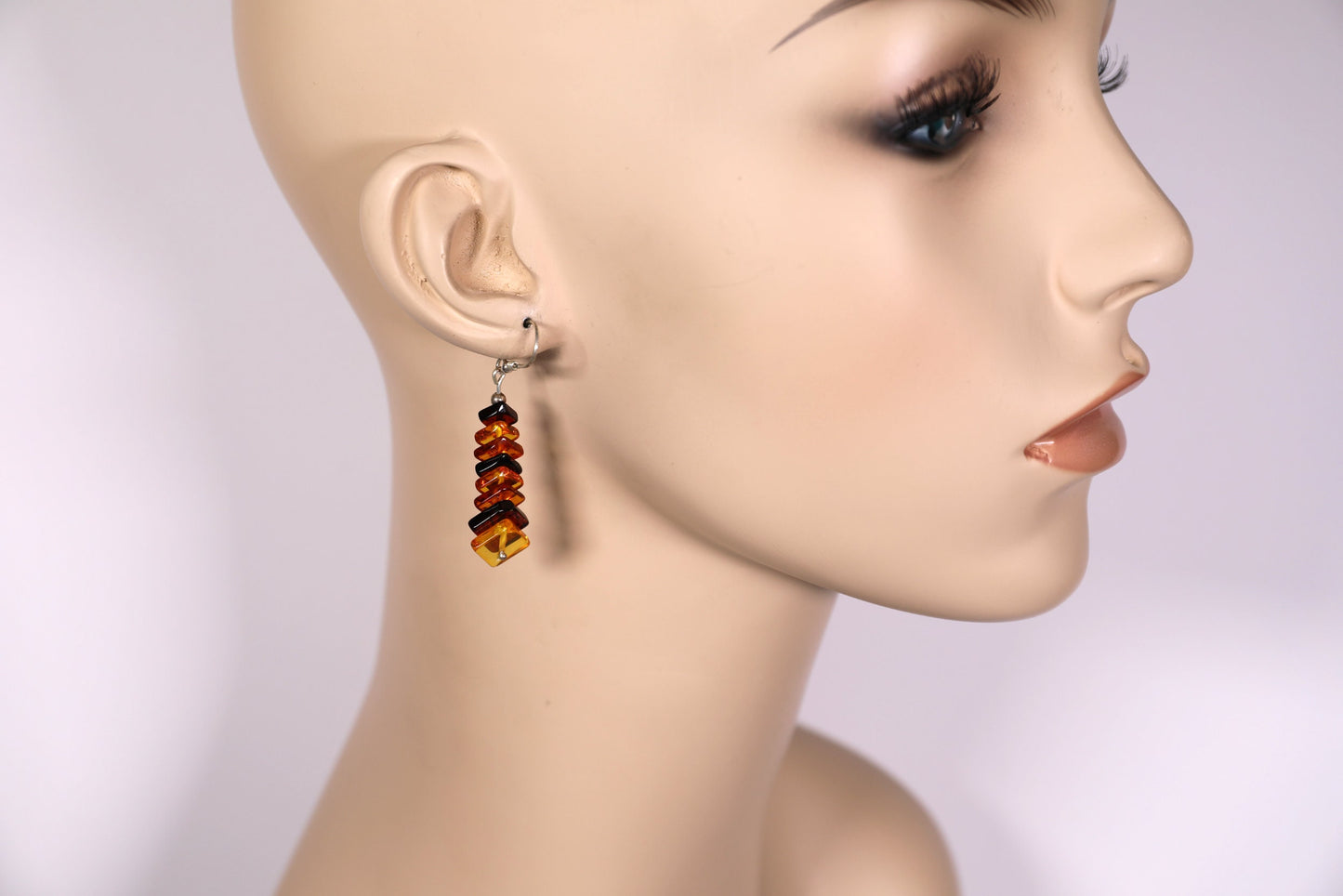 Baltic Amber Cairn Earrings