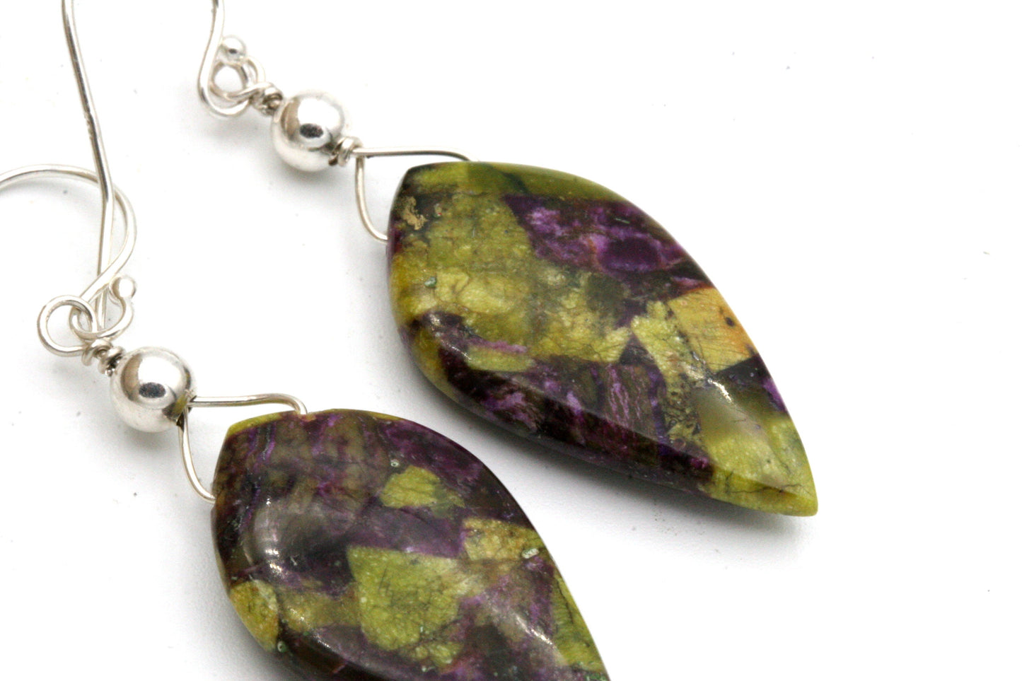 Stichtite Drop EarringsWith Sterling Sister