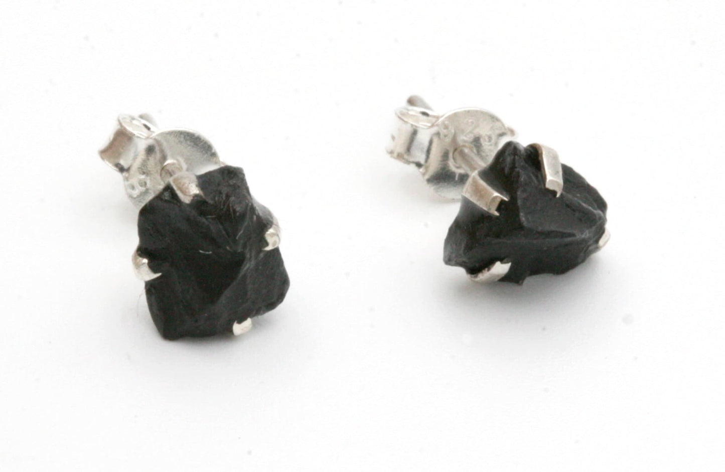 Raw Shungite Stud Earrings