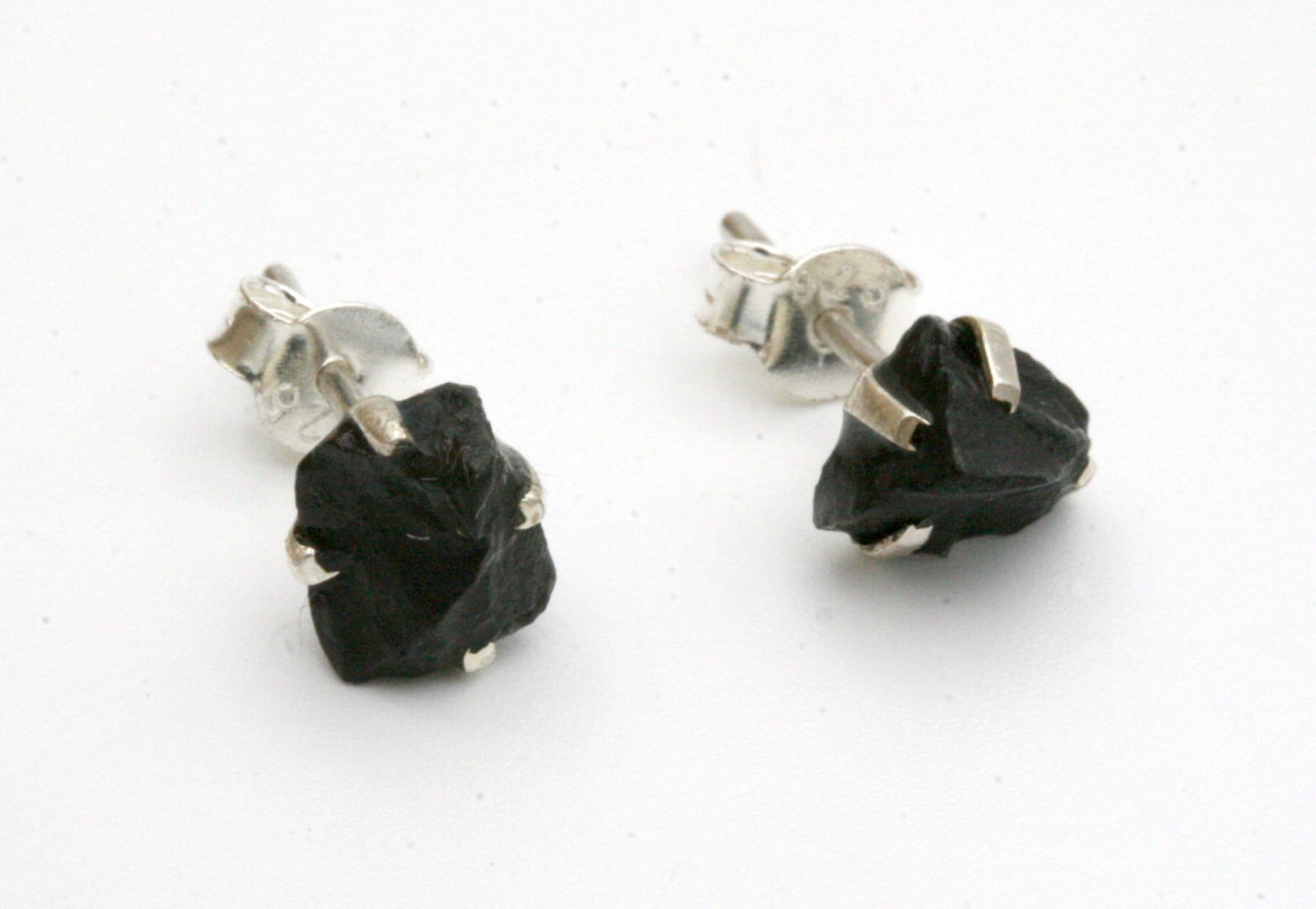 Raw Shungite Stud Earrings