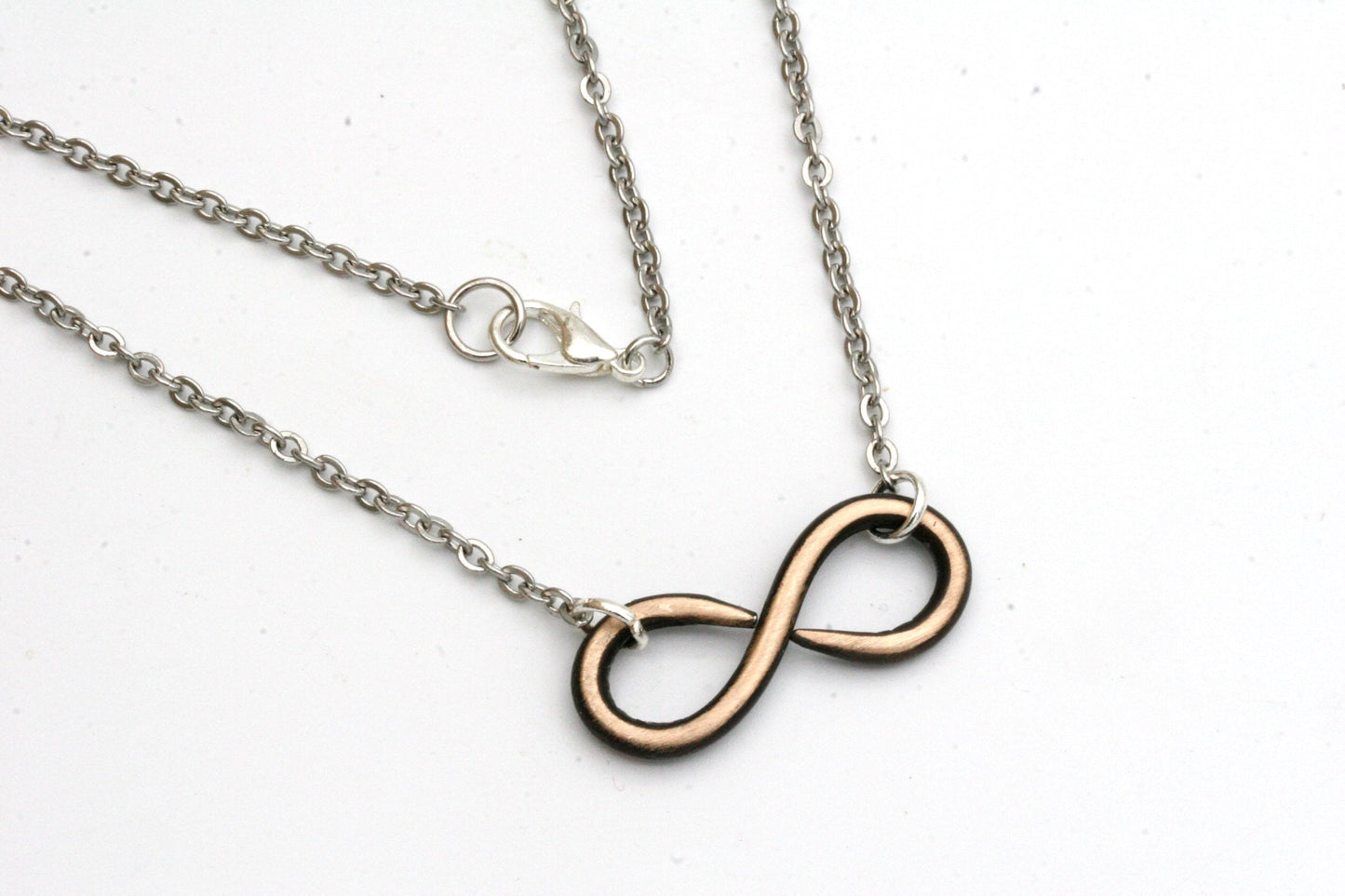 Bronze Infinity Necklace