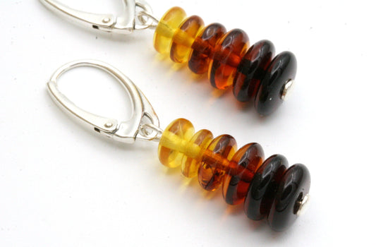 Ombre Amber Stack Earrings