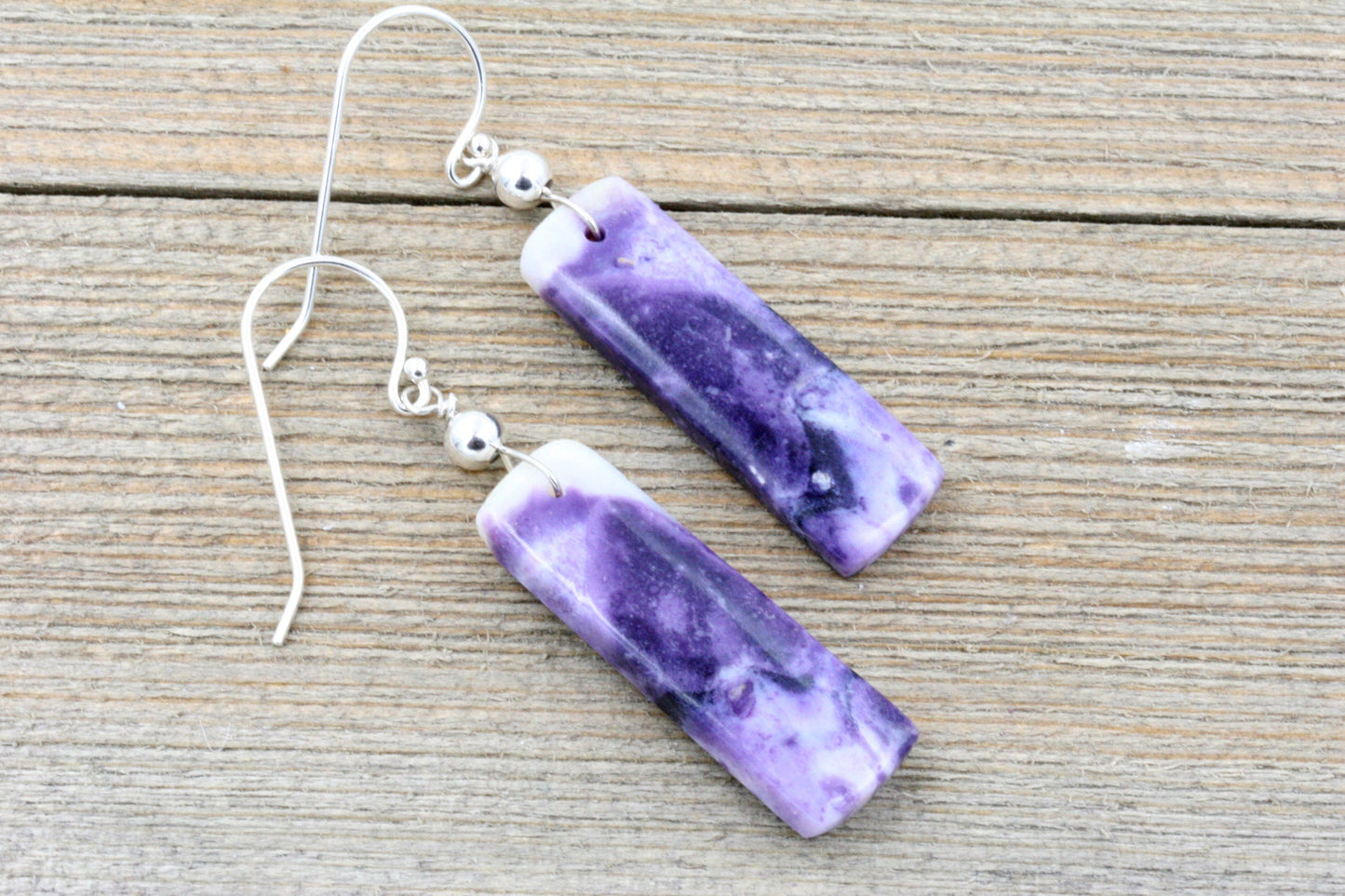 Purple Opal earrings