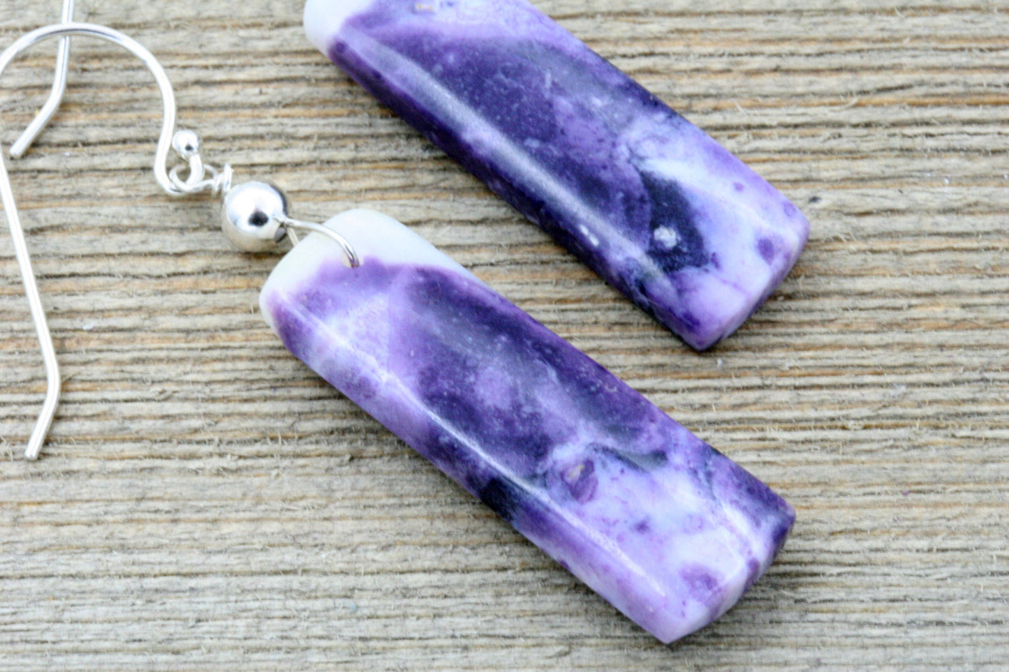 Purple Opal earrings