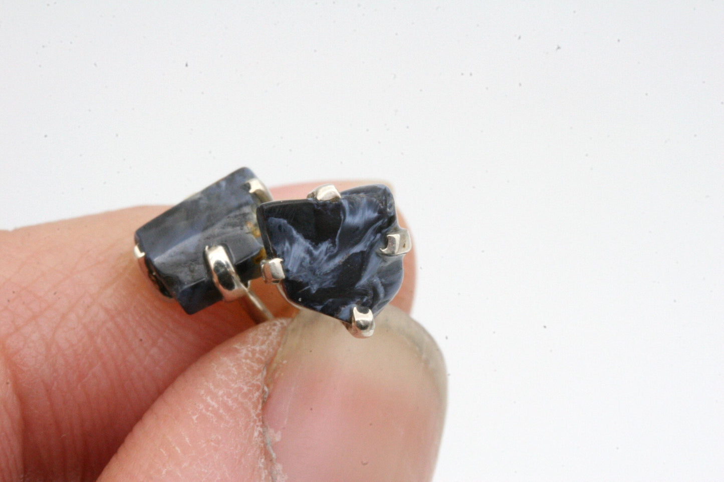 Pietersite stud earrings