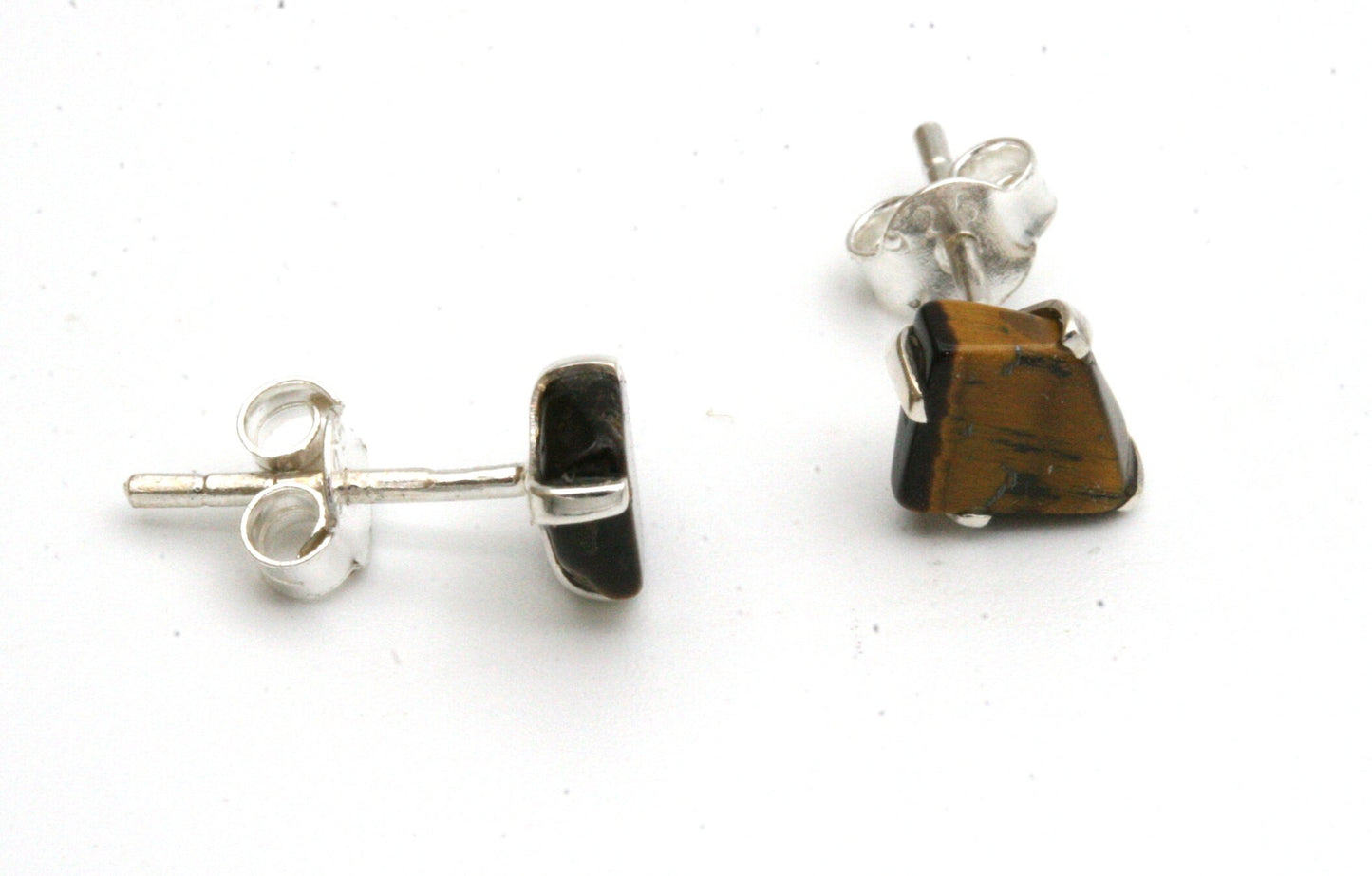 Tiger Eye Stud Earrings