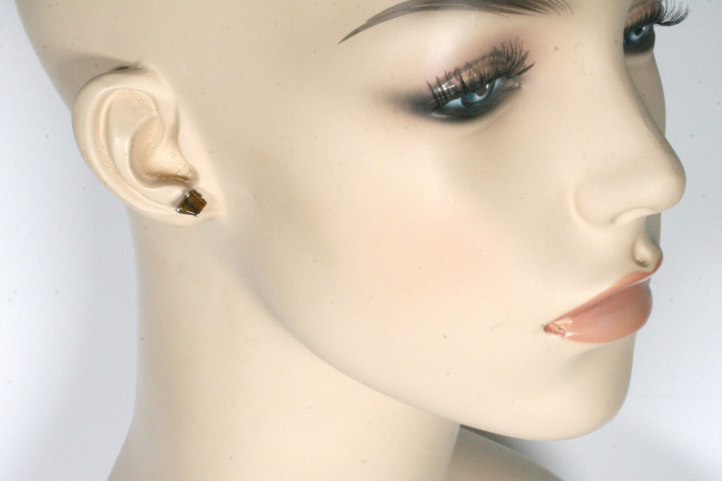 Tiger Eye Stud Earrings