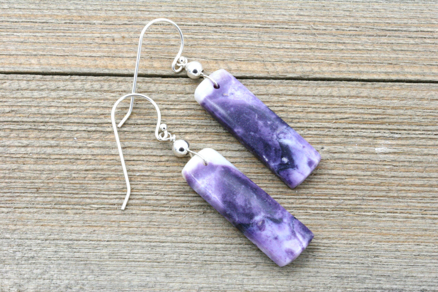 Purple Opal earrings