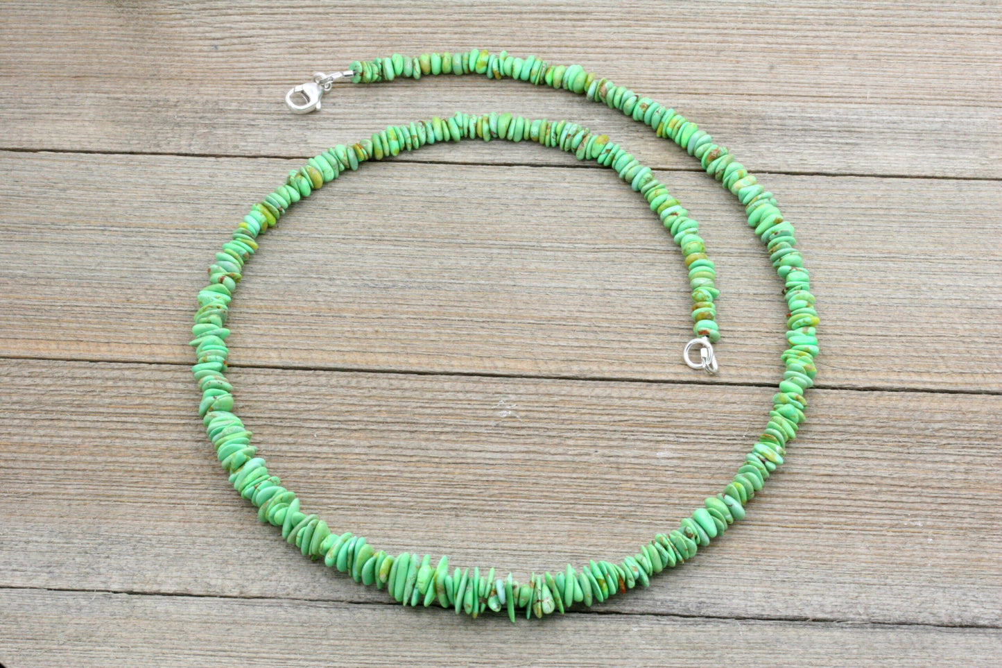 Green Turquoise Chip Necklace