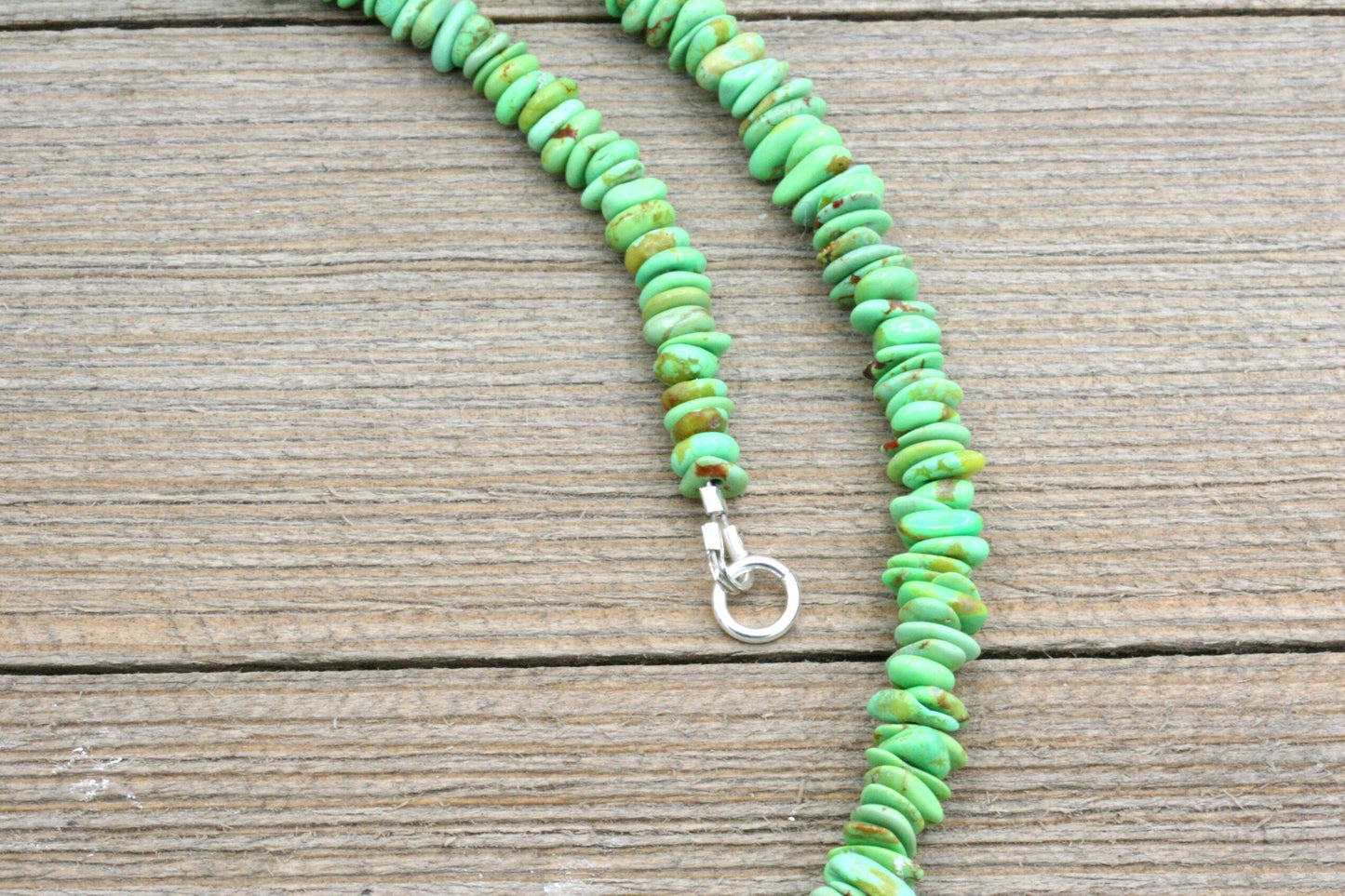 Green Turquoise Chip Necklace