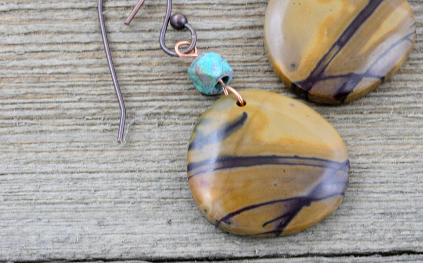 Yellow Jasper Stone Earrings