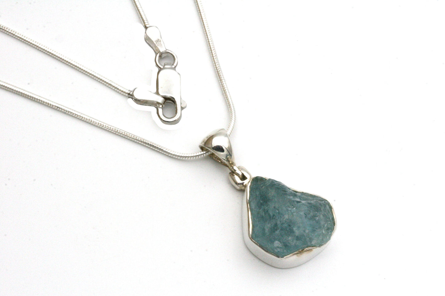 Raw Aquamarine Necklace