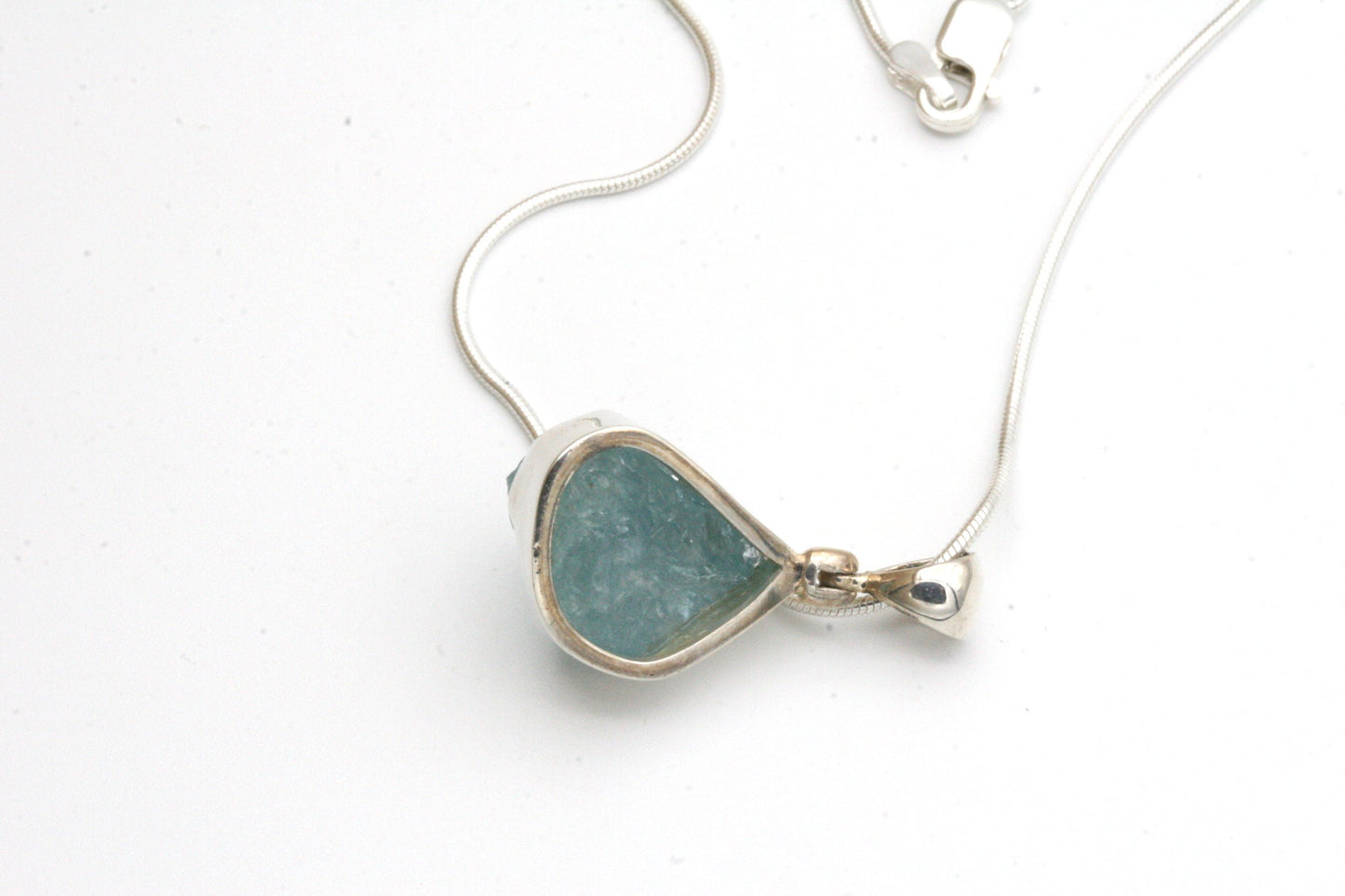 Raw Aquamarine Necklace