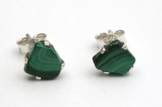 Malachite Stud Earrings